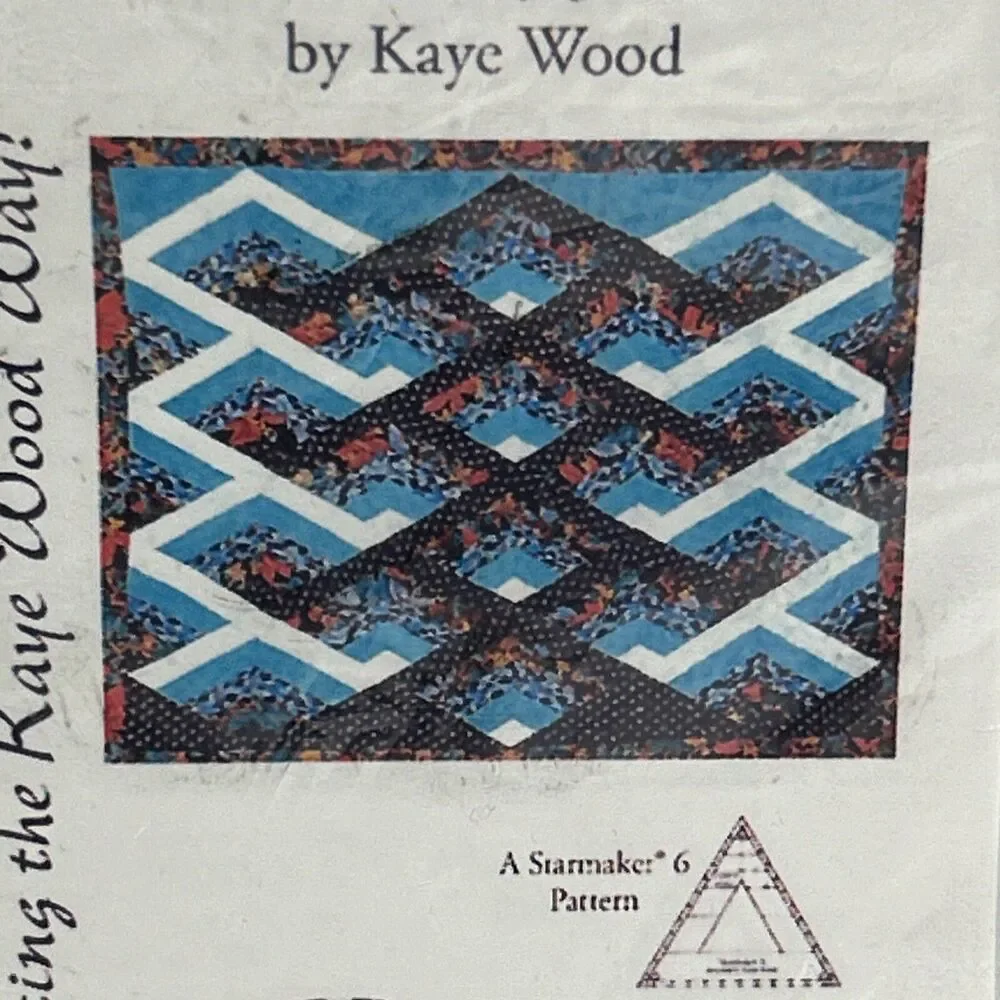A-Maze-Ing Wall Hanging Quilt Kaye Wood P203 NEW Vintage Sewing Pattern